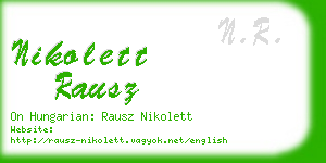 nikolett rausz business card